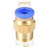 Conector macho de 1/4" a 8mm PQ - Imagen 2